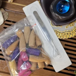 Керамічна підставка водоспад під рідкий дим, дві душі №2