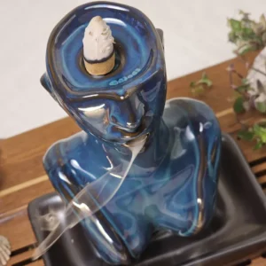 Керамічна підставка водоспад під рідкий дим, примарні думки в глазурі №7