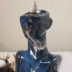 Керамічна підставка водоспад під рідкий дим, примарні думки в глазурі №8