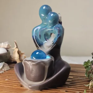 Керамічна підставка водоспад під рідкий дим, дві душі №5