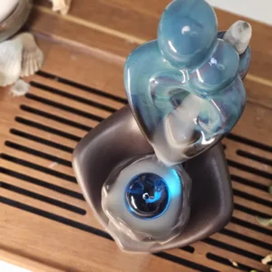 Керамічна підставка водоспад під рідкий дим, дві душі №6