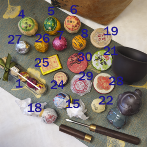 Подарунковий великий чайний набір Чайний ритуал, в крафтовій сумочці №11