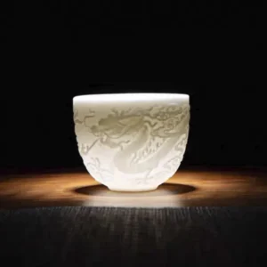 Піала порцелянова різьблена 60мл кубок Руї, дракон №3