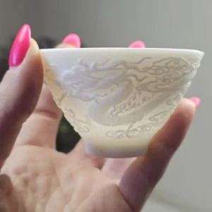 Піала порцелянова різьблена 55мл Доу лі, дракон №1