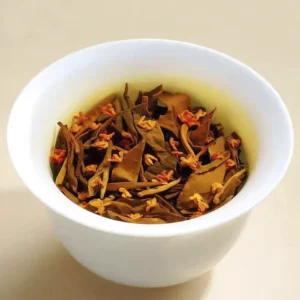 Чай білий 30г 2025року Шоу мей з квітами османтуса з Фуцзянь від Чень Іфань у залізному футлярі №3