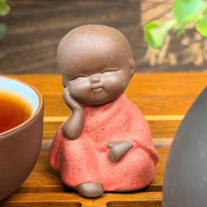 Чайна фігурка монах тихий споглядач, з ісинської глини №2