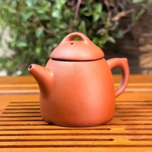 Чайна фігурка мікрочайник 25мл з Ісинської глини, світлий високий №2