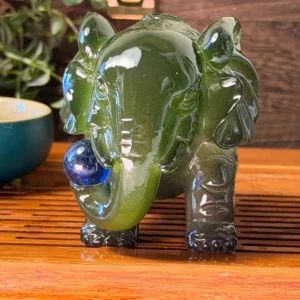 Чайна фігурка Ча Шень нефритовий слон 2, що міняє колір №2