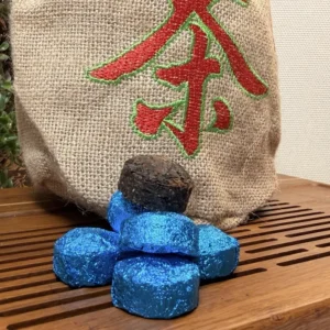 Чай Шу пуер з квітами женьшеня 500г 2024р від Сонгде, у подарунковому мішечку №9