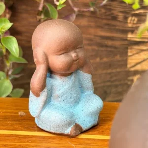 Чайна фігурка монах хранитель тиші, з ісинської глини №4