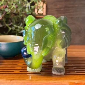 Чайна фігурка Ча Шень нефритовий слон 2, що міняє колір №8