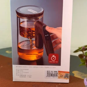 Гунфу скляний заварник 800мл з таймером та автозливом №2