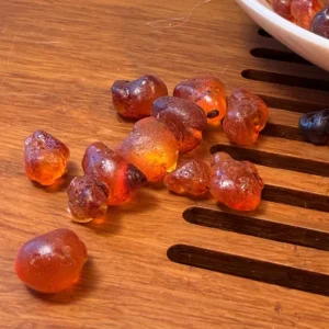 Смола персика натуральна 2025р Бурштин персикового дерева, ваговий 1 кг №2