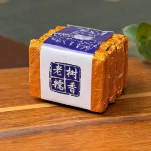 Чай Шу пуер 20г з листям клейкого рису Сяо То в помаранчевій фользі, поштучно №1