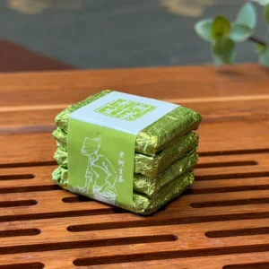 Чай Шен пуер 20г зі старого дерева Сяо То в зеленій фользі, поштучно №2