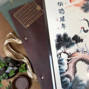 Подарунковий чайний набір Да Хун Пао 192г 2025р легенда про двох журавлів №6